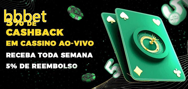 Promoções do cassino ao Vivo bbbet